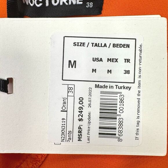 Nocturne Orange Quilted Joggers - Size 38 (Medium) - Picture 10 of 10